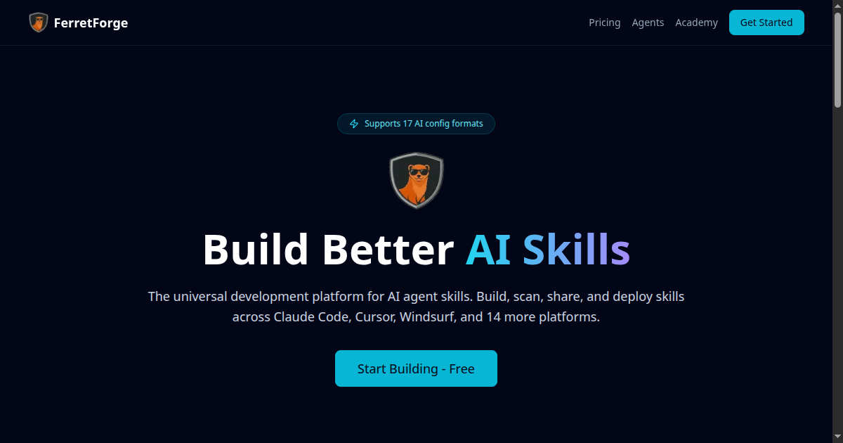 FerretForge — AI Skill Development Platform